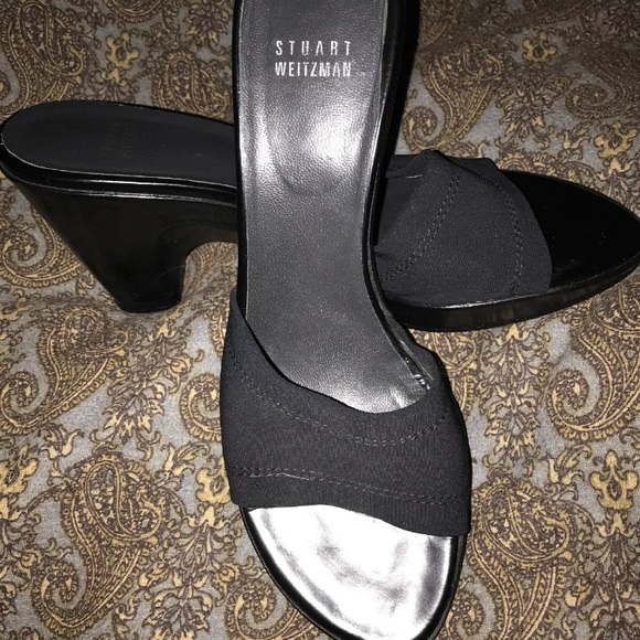 Stuart Weitzman Open Toe Heels 8.5 - Picture 1 of 7
